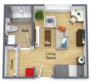 Fleischman Assisted Living / Brown Memory Care - Private Suite
